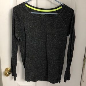American eagle dark grey w/ white favorite tee